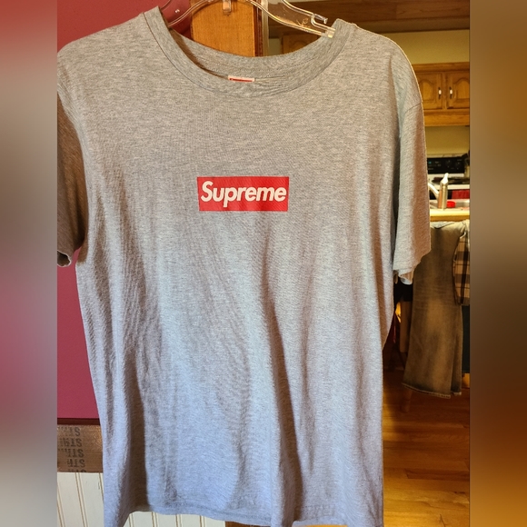 Supreme 20th Anniversary Box Logo Tee Gray Small